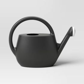 2 Gallon Plastic Watering Can, Black â€“ Long Spout Watering Can For Indoor & Outdoor Garden Plants